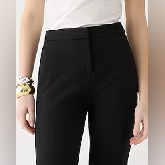 J.CREW: Tall Kate straight-leg pant in four-season stretch in black - Picture 2 of 11